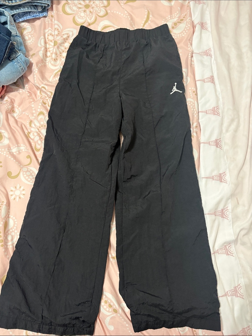 Jordan Black Kids' Joggers with White Jumpman